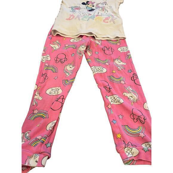 Disney Minnie Mouse Short Sleeve & Pants Set of 2 Toddler Girl Pajama Sets - Picture 3 of 16